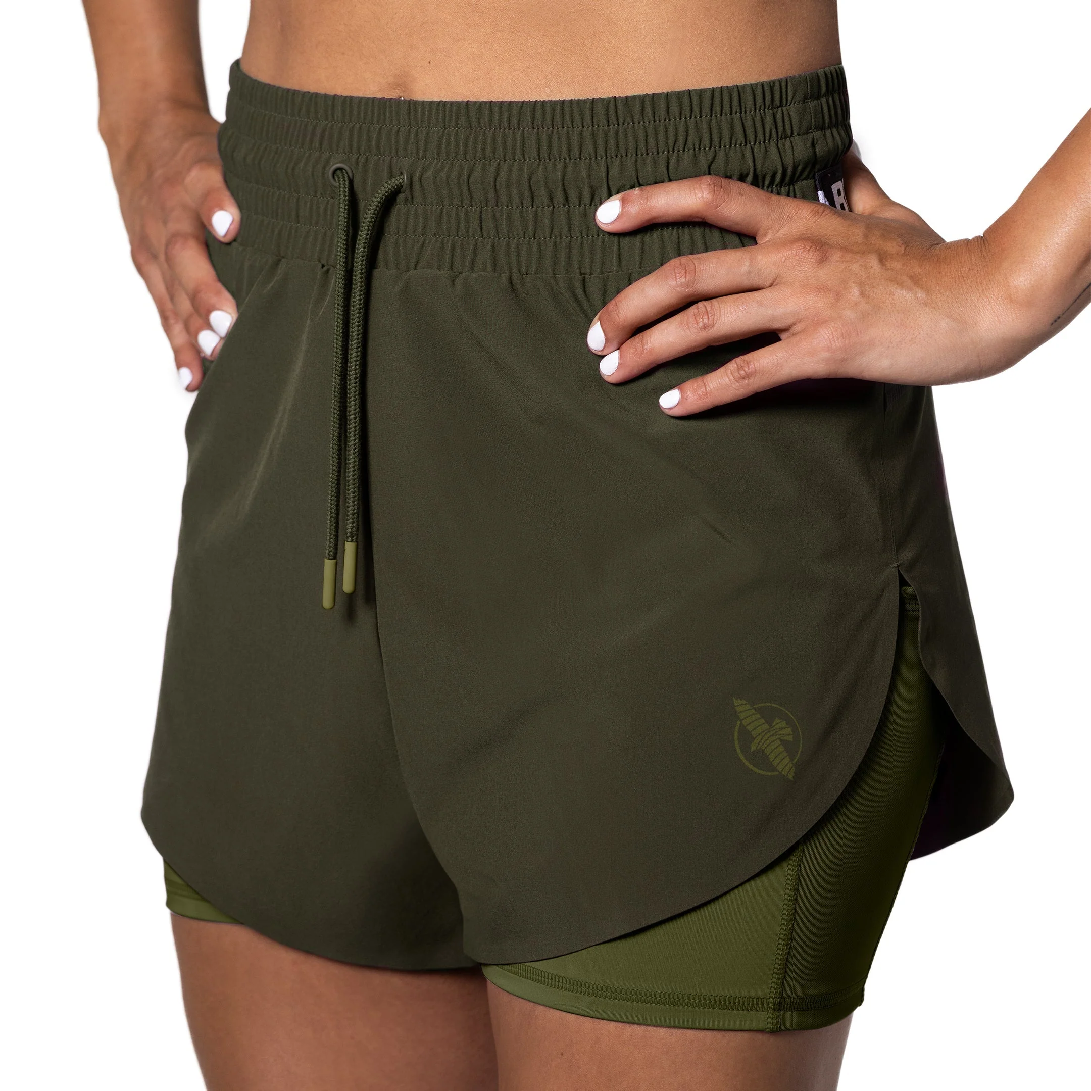 Hayabusa Women’s Mid Rise Layered Shorts - Image 2